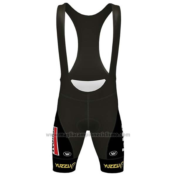 2020 Abbigliamento Ciclismo Lotto Soudal Nero Bianco Rosso Manica Corta e Salopette